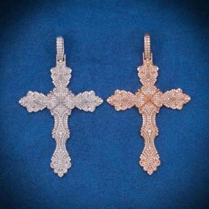 Royal Cross Pendant 14K Gold