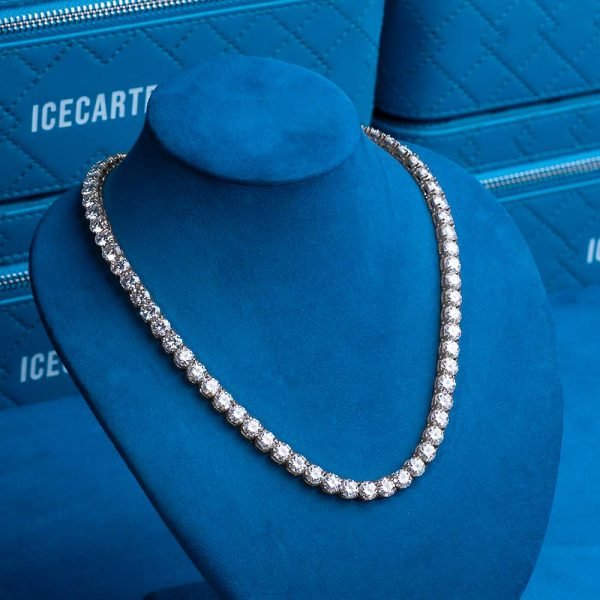 6MM Moissanite Tennis Chain/Bracelet Bundle 14K Gold - Image 10