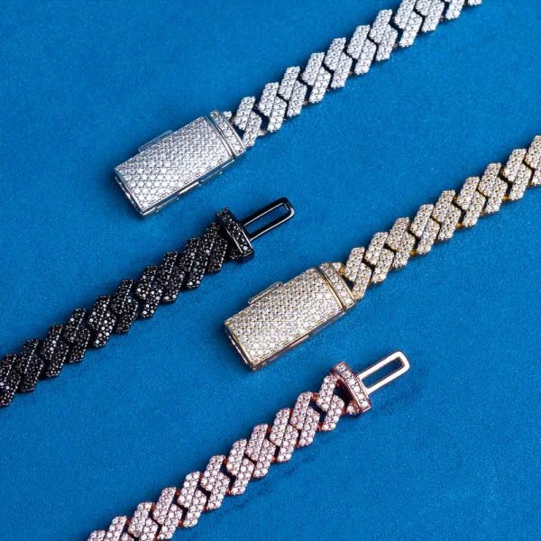 Moissanite Cuban Link Bracelet 14K Gold (ALL SIZES) - Image 20