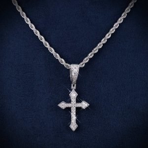 VVS Celtic Cross Pendant 14K Gold