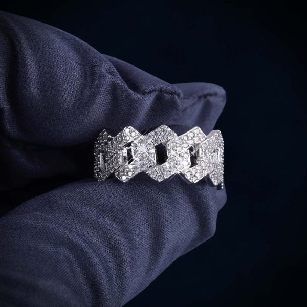 VVS Cuban Link Ring 14K Gold - Image 6