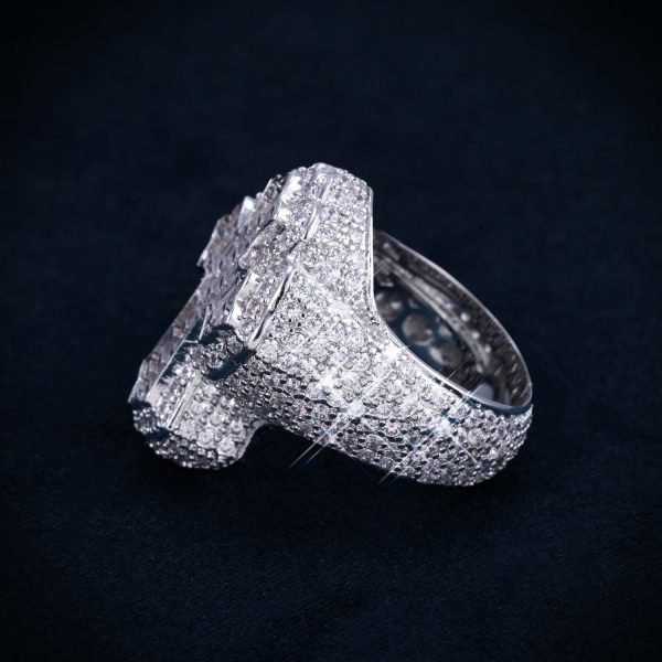 VVS Fleur Cross Ring 14K Gold - Image 4