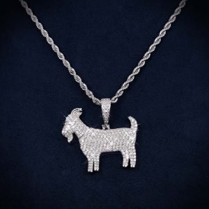 VVS Goat Pendant 14K Gold