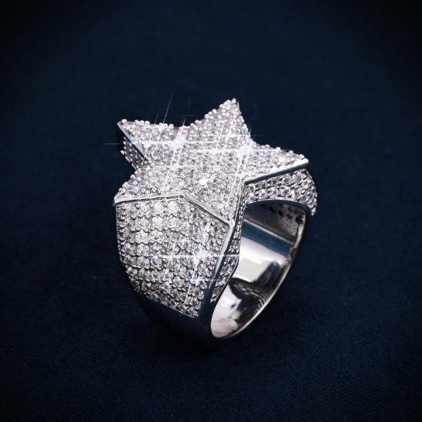 VVS Star Ring 14K Gold - Image 4