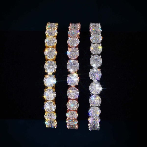 Moissanite Tennis Bracelet 14K Gold (ALL SIZES) - Image 9