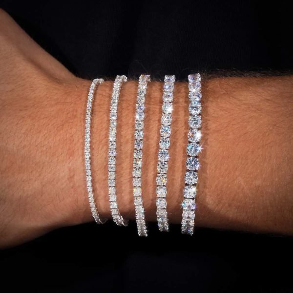 Moissanite Tennis Bracelet 14K Gold (ALL SIZES) - Image 13