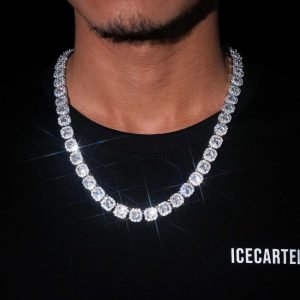 Clustered Tennis Chain 14K Gold