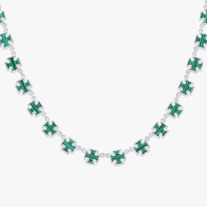 Cross Motif Green Chain