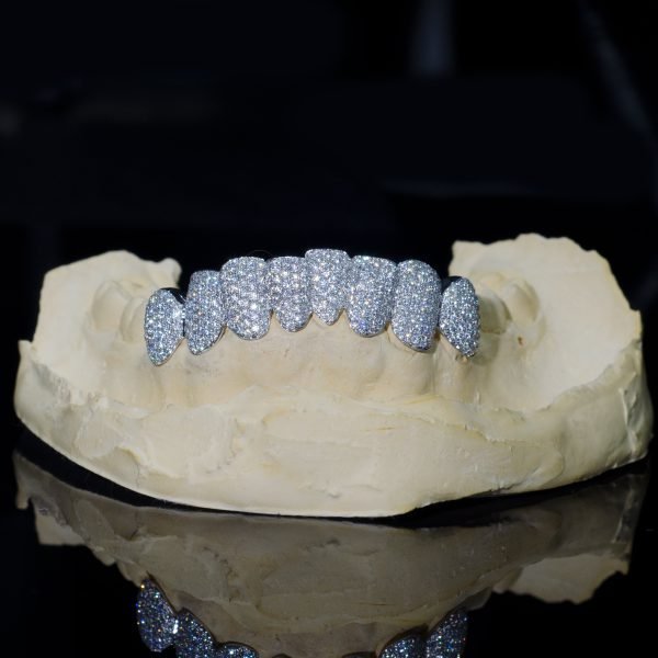 8 on 8 VVS Moissanite Diamond Grillz - Image 5