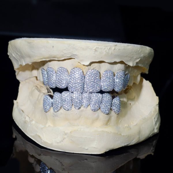 8 on 8 VVS Moissanite Diamond Grillz - Image 2