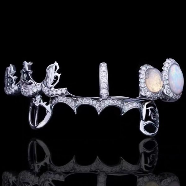 Custom Moissanite Opal Grillz - Image 5