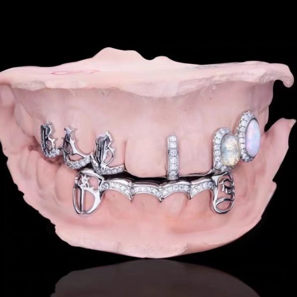 Custom Moissanite Opal Grillz - Image 2