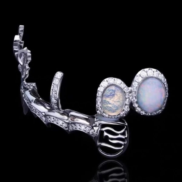Custom Moissanite Opal Grillz - Image 6