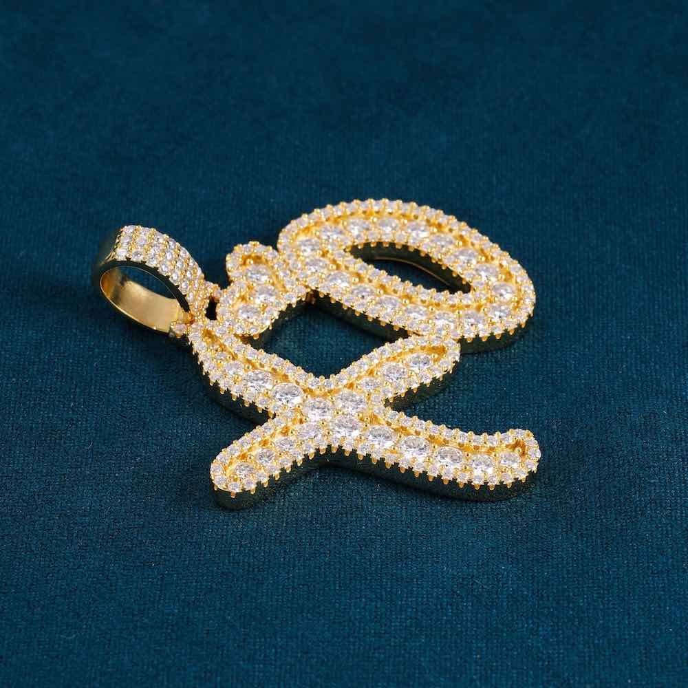 XO Necklace Pendant 14K Gold - Image 5