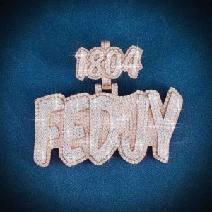 "FEDJY" Custom Pendant 10K Two Tone