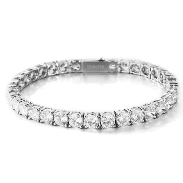 5MM Tennis Chain and Bracelet Bundle 14K Gold - Image 5