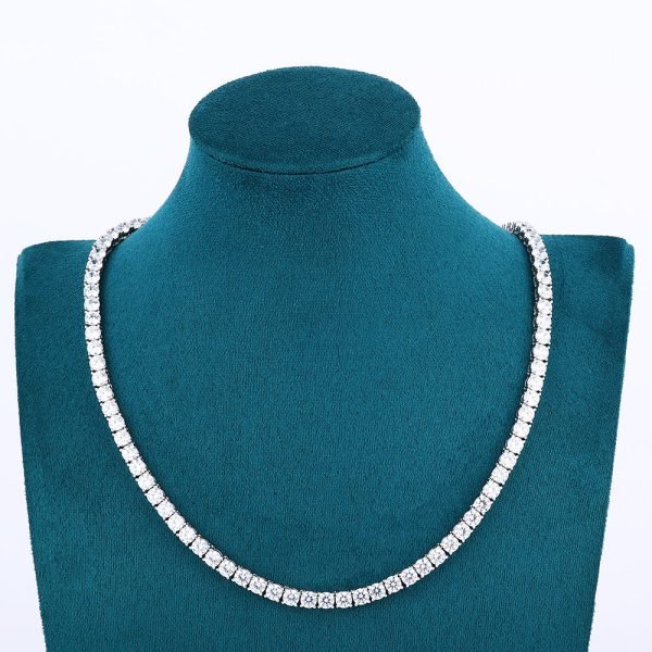 5MM Tennis Chain and Bracelet Bundle 14K Gold - Image 4