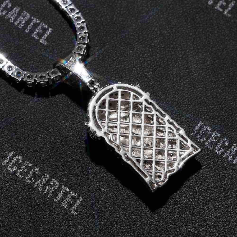 Hollow Back Mini Jesus Pendant 14K Gold - Image 5