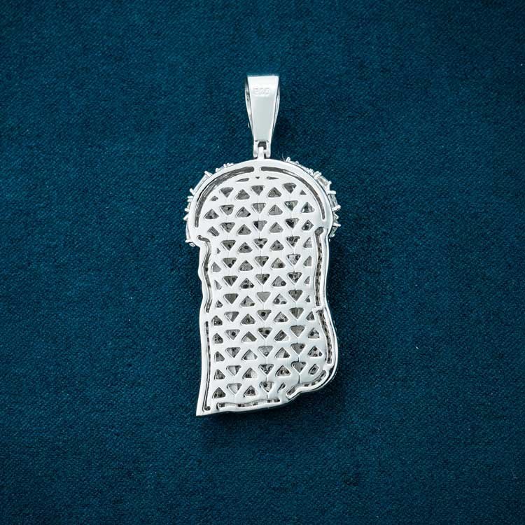 Moissanite Jesus Pendant 14K Gold - Image 5
