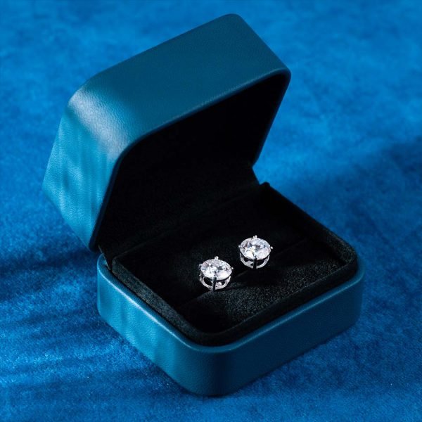 VVS Moissanite Stud Earrings (ALL SIZES) - Image 8