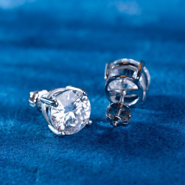 VVS Moissanite Stud Earrings (ALL SIZES) - Image 6
