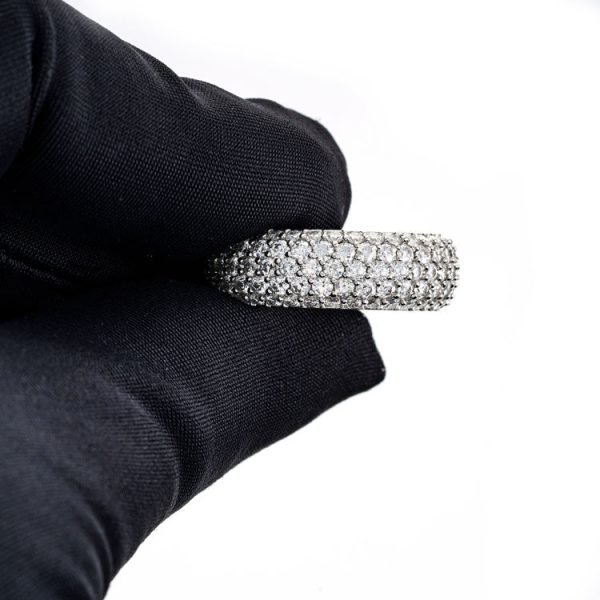 Moissanite 5-Row Band Ring 14K Gold
