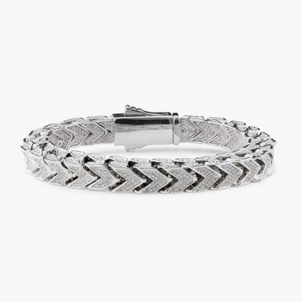Moissanite Arrow Link Bracelet - Image 2