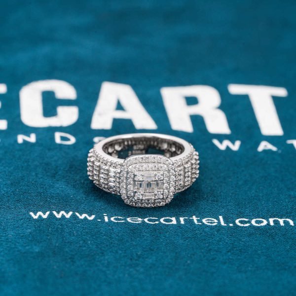 Moissanite Baguette Eternity Band 14K Gold - Image 7