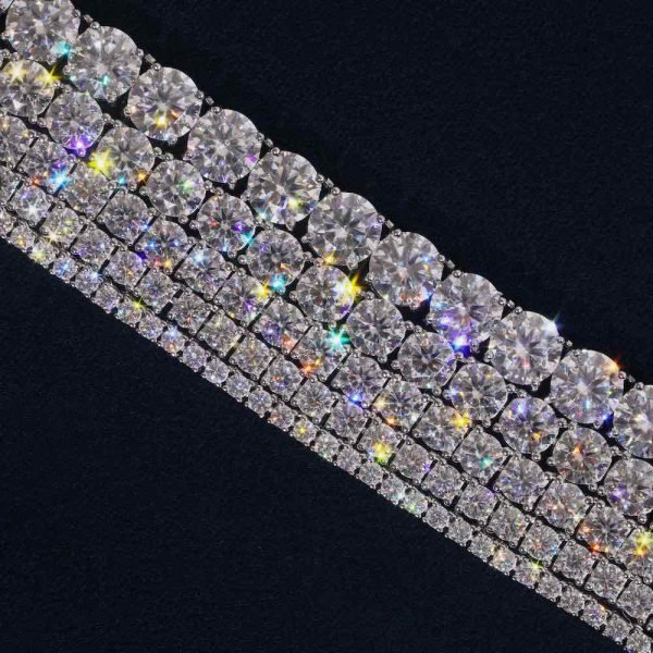 Moissanite Tennis Chain 14K Gold (ALL SIZES) - Image 5