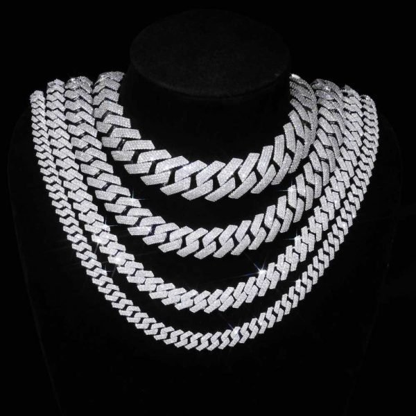 Moissanite Cuban Link Chain 14K Gold (ALL SIZES) - Image 13