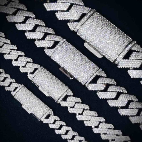 Moissanite Cuban Link Chain 14K Gold (ALL SIZES) - Image 10