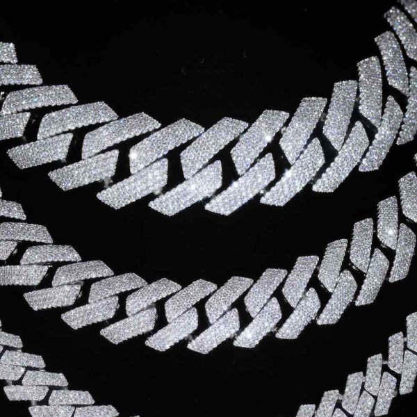 Moissanite Cuban Link Chain 14K Gold (ALL SIZES) - Image 11