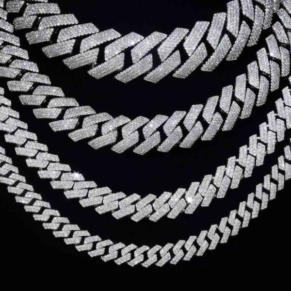 Moissanite Cuban Link Chain 14K Gold (ALL SIZES) - Image 12