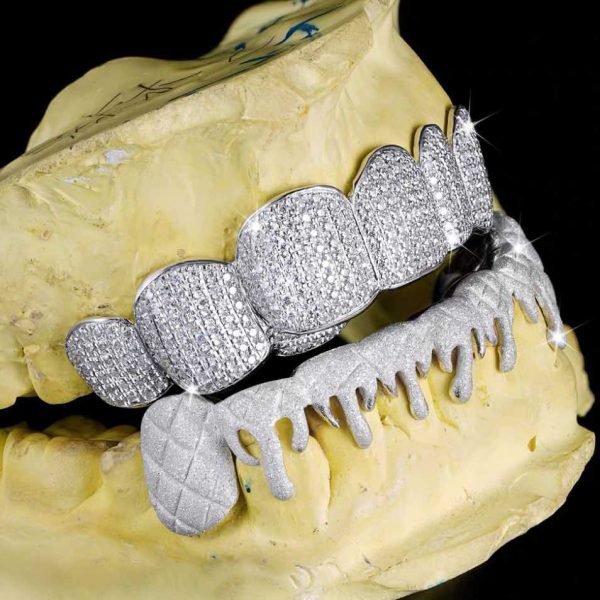 Moissanite Drippy Grillz 14K Gold - Image 4