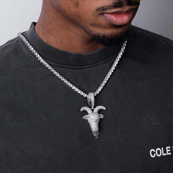 Goat Head Pendant 14K Gold - Image 3