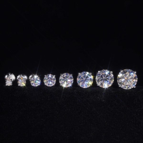 VVS Moissanite Stud Earrings (ALL SIZES) - Image 5