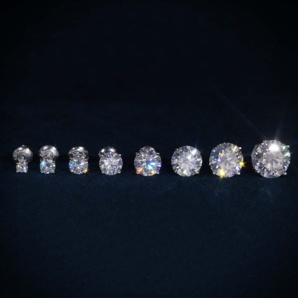 VVS Moissanite Stud Earrings (ALL SIZES) - Image 11