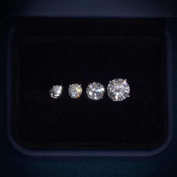 VVS Moissanite Stud Earrings (ALL SIZES) - Image 10
