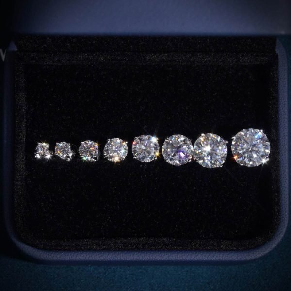 VVS Moissanite Stud Earrings (ALL SIZES) - Image 14