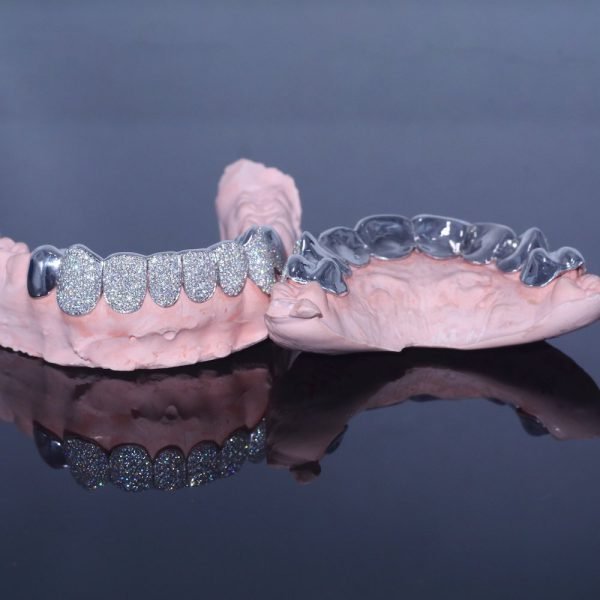 Plain Tusk Diamond Grillz 14K Gold - Image 5