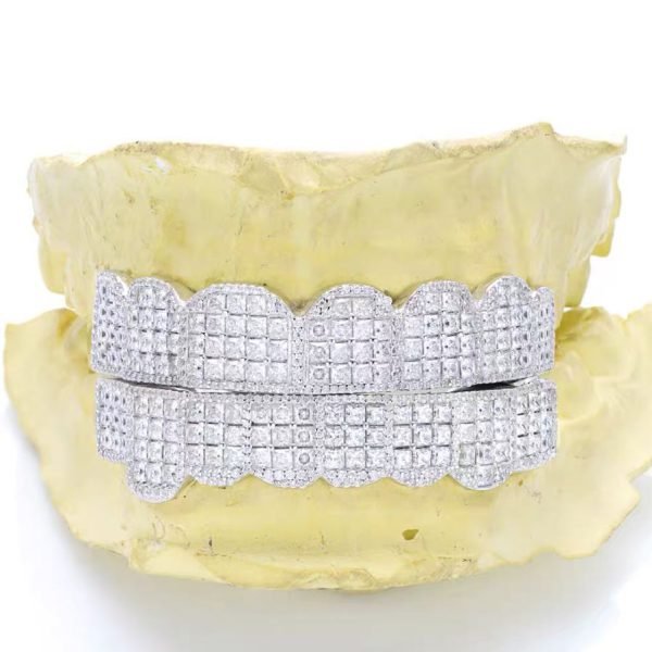 Prong Set Princess Cut Moissanite Diamond Grillz - Image 6