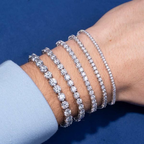 Moissanite Tennis Bracelet 14K Gold (ALL SIZES) - Image 19