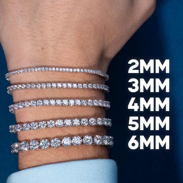 Moissanite Tennis Bracelet 14K Gold (ALL SIZES) - Image 20
