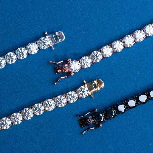 Moissanite Tennis Chain 14K Gold (ALL SIZES) - Image 23
