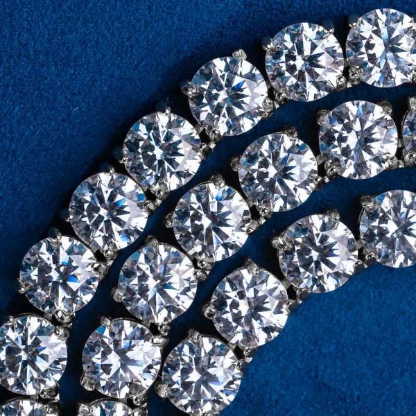 Moissanite Tennis Chain 14K Gold (ALL SIZES) - Image 21