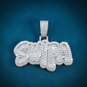 "SWIPA" Custom Pendant 14K White Gold