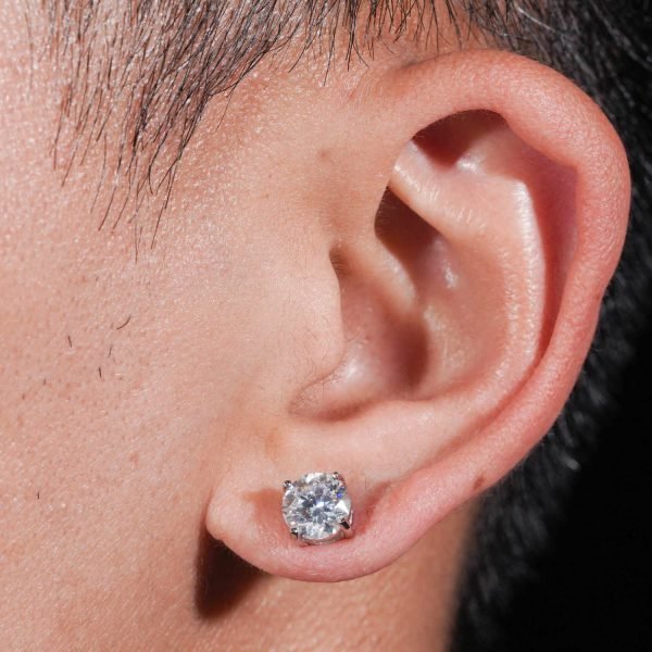 3-in-1 Moissanite Earrings Bundle 14K Gold - Image 7